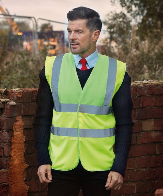 Picture of YK001 Hi-vis 2-band-and-braces waistcoat (HVW100)