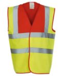 Picture of YK001 Hi-vis 2-band-and-braces waistcoat (HVW100)