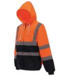 Picture of YK012 Hi-vis zip hoodie (HVK07)