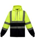 Picture of YK012 Hi-vis zip hoodie (HVK07)