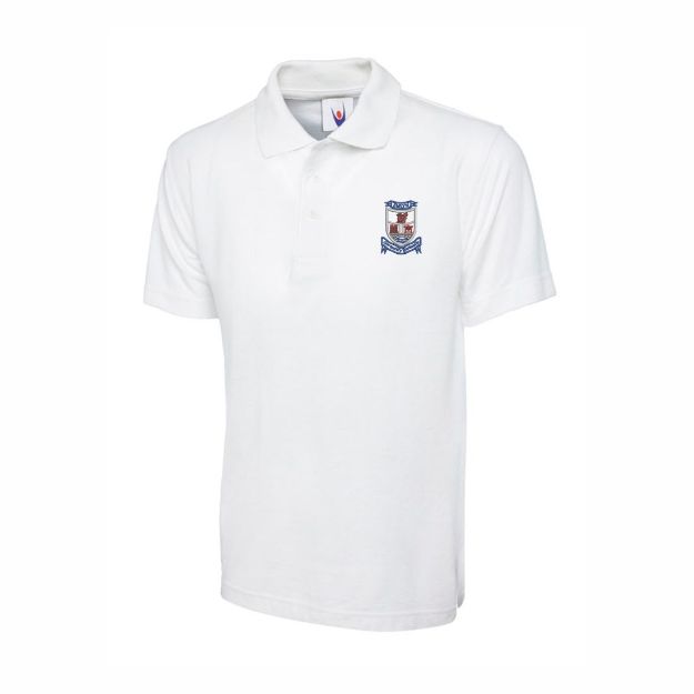 Picture of Adult Newcastle Emlyn Secondary White Summer Polo - copy