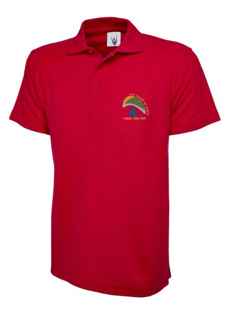 Picture of Ysgol Bro Teifi Secondary Summer Polo Red